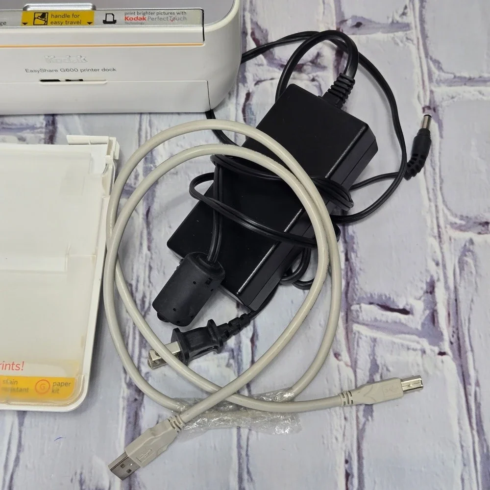 Kodak EasyShare G600 Printer Dock Photo Station W/ Software Power Adapter TESTED